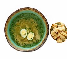 Куриный бульон с домашней лапшой и цыплёнком