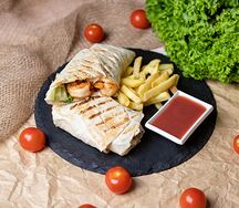 Шаурма с креветками