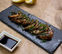 Креветки жареные