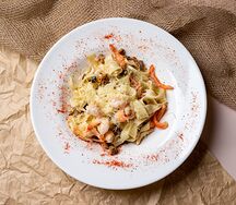 Спагетти с морепродуктами