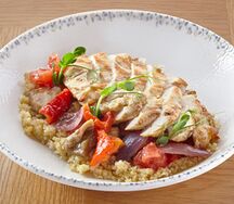 Pollo e quinoa