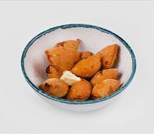 Пельмени из индейки жареные