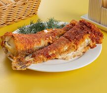 Жареный минтай