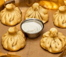 Хинкали жареные с бараниной