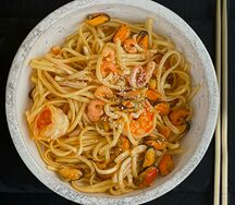 Лапша Яки удон с морепродуктами