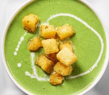 Крем-суп из брокколи и курицы