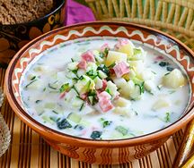 Окрошка с гов. языком