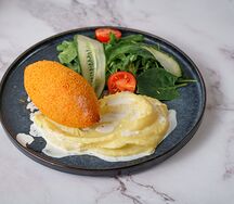 Котлета куриная со сливочным пюре