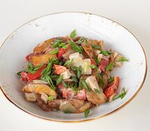 Куриное филе с соусом демиглас