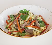 Салат с говядиной