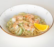 Паста с креветками