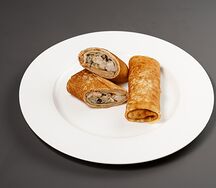 Блины с курицей и грибами