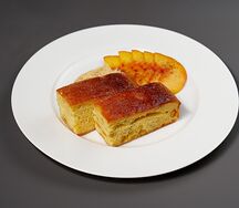 Пирог с персиками