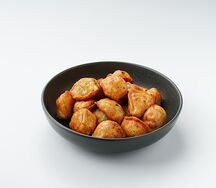 Жареные куриные пельмени