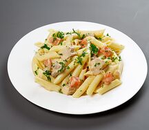Фрикасе из цыпленка с макаронами