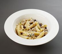 Паста с цыпленком и грибами