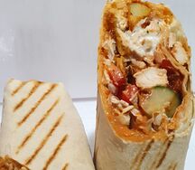 Деревенская шаурма с курицей