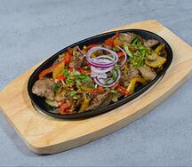 Куриная печень с грибами