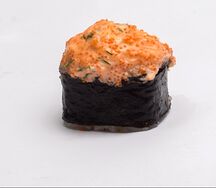 Запечённый ролл с креветками