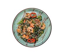 Wok с креветками 