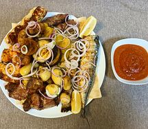 Сет мангал мясной с рыбой мини