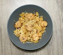 Феттуччине с креветками