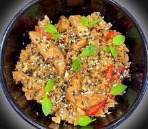 Рис с курицей и овощами