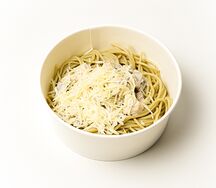 Шпинатная паста с курицей и грибами