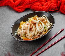 Лапша с морепродуктами 