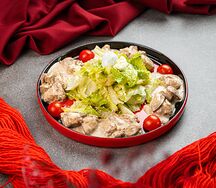 Салат с куриными потрошками 