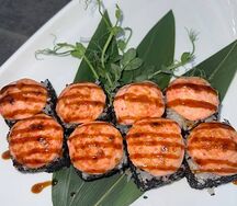 Запеченный с креветками