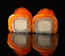 Филадельфия с красной икрой