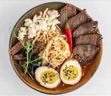 Корейский рамён с телятиной