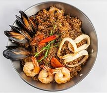 Сингапурский рис с морепродуктами