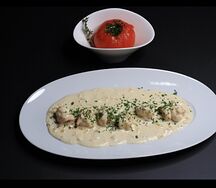 Креветки в сливочном соусе