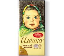 Шоколадная плитка Алёнка