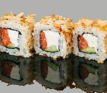 Ролл Бонито с копчёным лососем