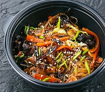 Фунчоза с грибами