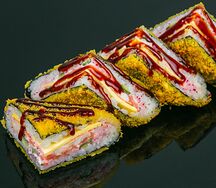 Конверт с креветками и лососем