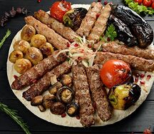 Ассорти люля с овощами