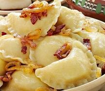 Вареники с картофелем и грибами