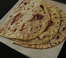 Кутаб с творогом и зеленью