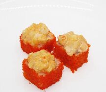 Запеченная Калифорния с гребешком