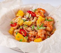 Токпокки с креветками New