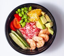 Поке с тигровыми креветками