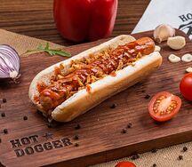 Классический дог с куриной сосиской