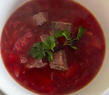 Борщ с говядиной