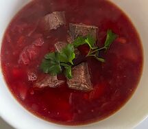 Борщ с говядиной