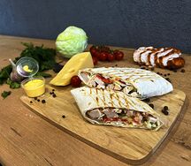Шаурма сырная с курицей