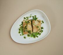 Блины с курицей и грибами